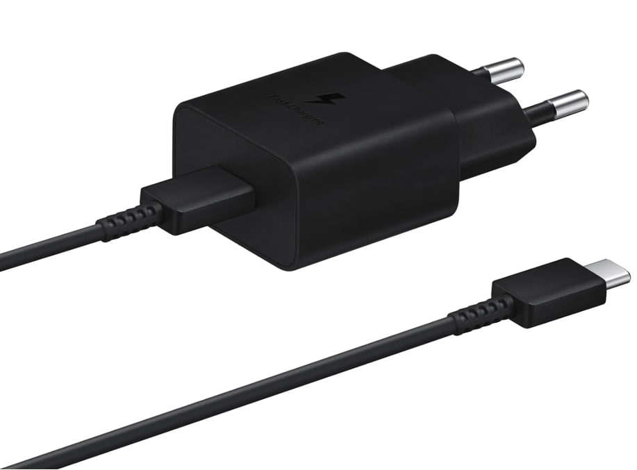 Samsung EP-T1510 Schnellladegerät mit USB-C-Kabel schwarz