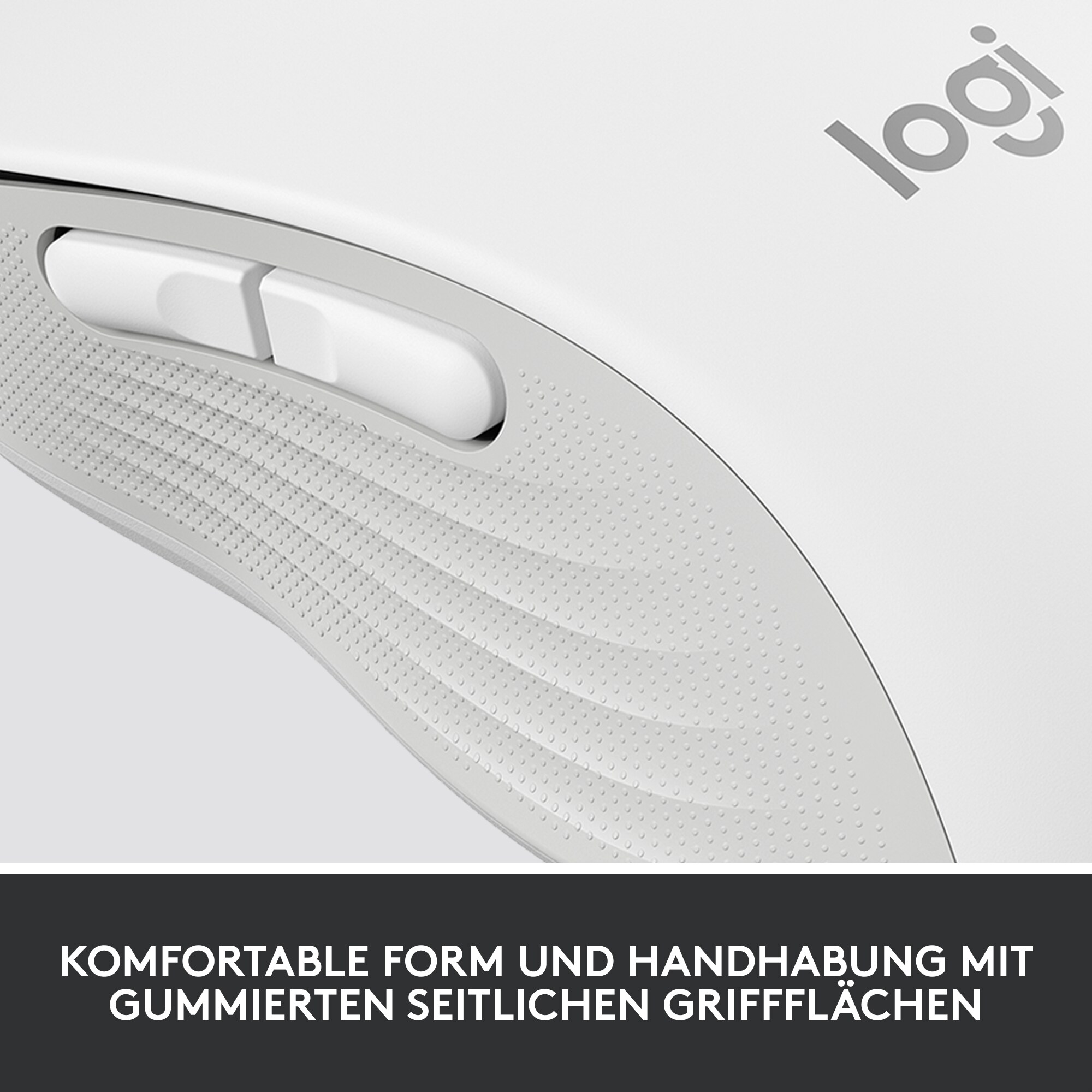 Logitech Signature M650 Gr.L Kabellose Maus Weiß