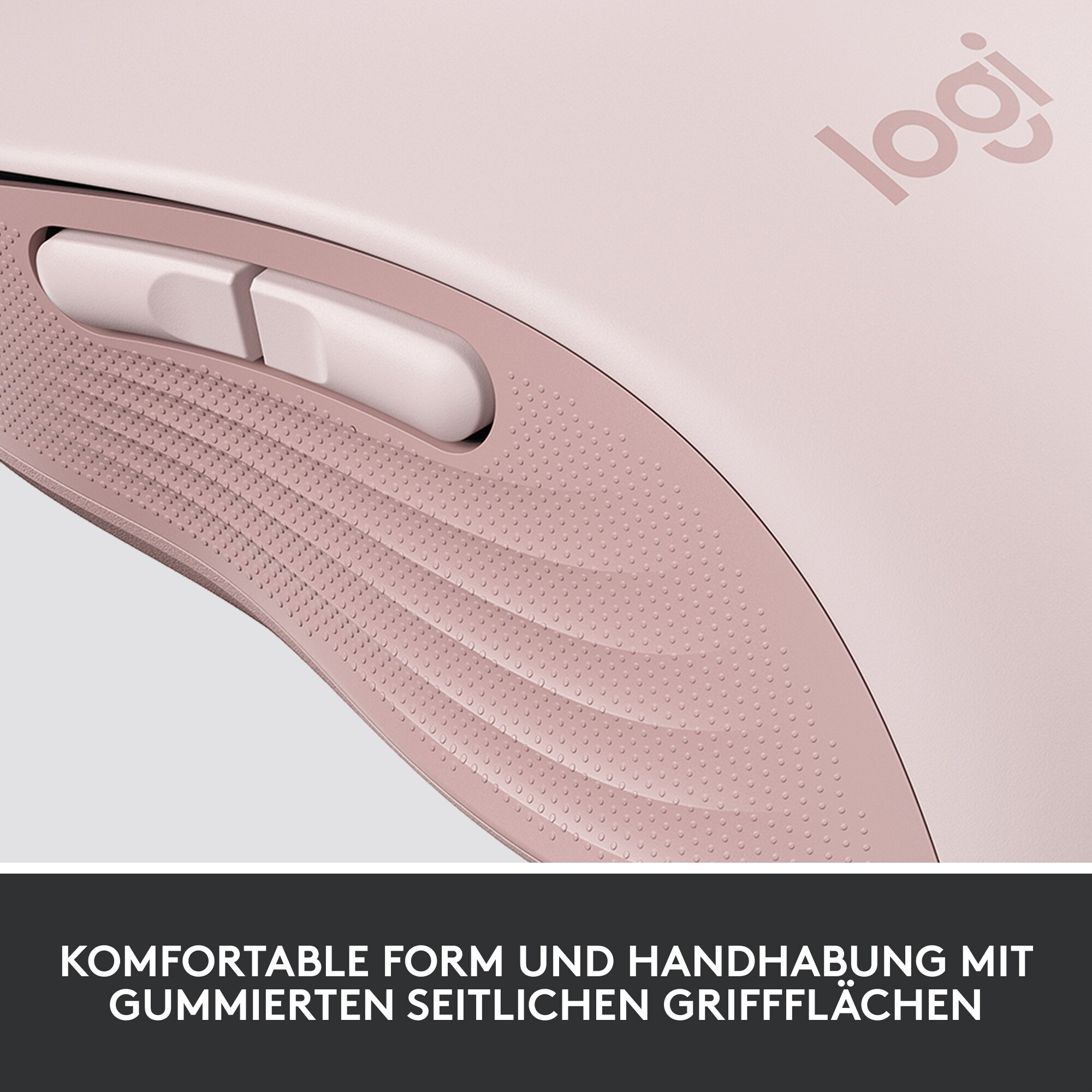 Logitech Signature M650 Gr.L Kabellose Maus Rosa