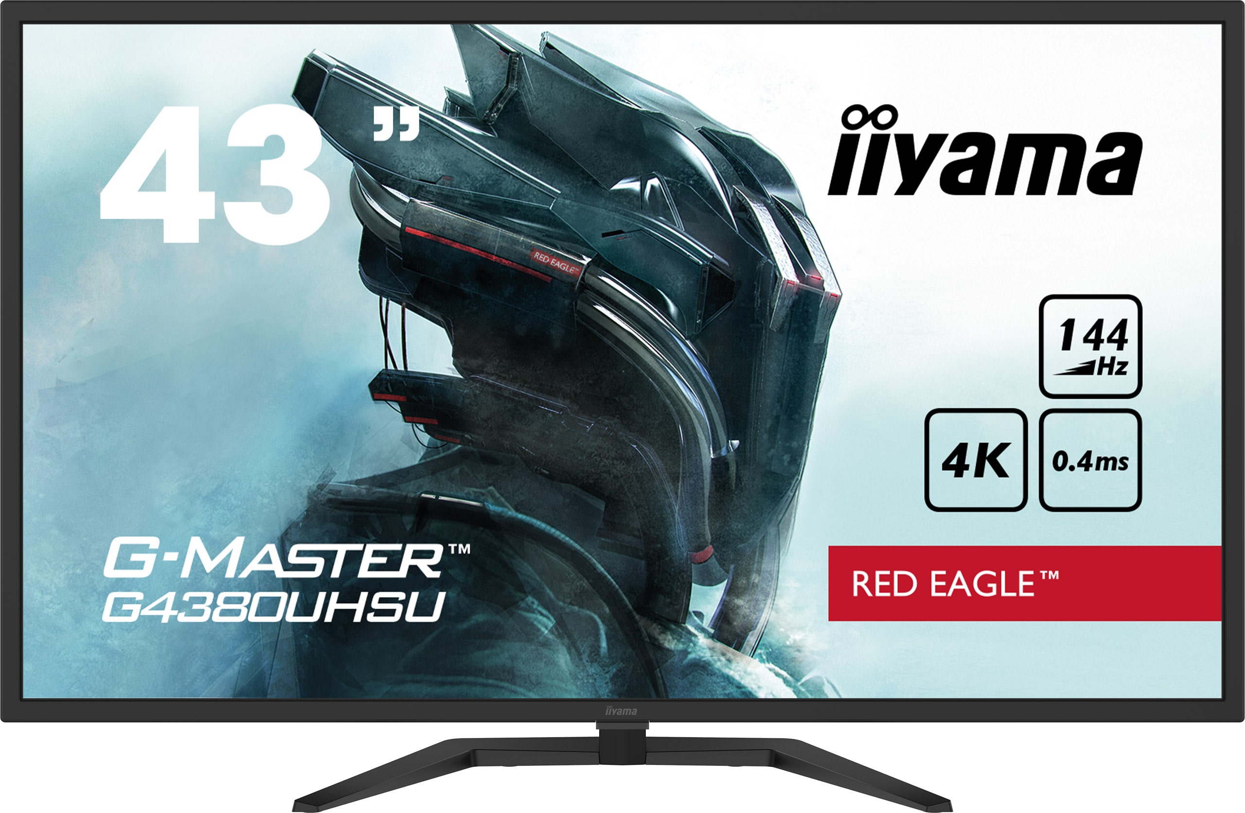 iiyama G-Master G4380UHSU-B1 108cm (43") 4K UHD Monitor HDMI/DP 144Hz 0,4ms HDR