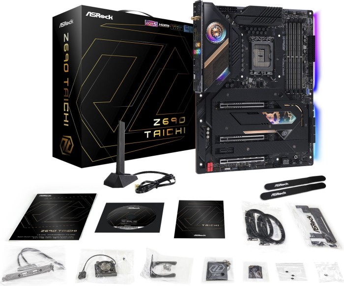 ASRock Z690 Taichi ATX Mainboard Sockel 1700 RGB/GL/M.2/HDMI/USB3.2/BT/WIFI