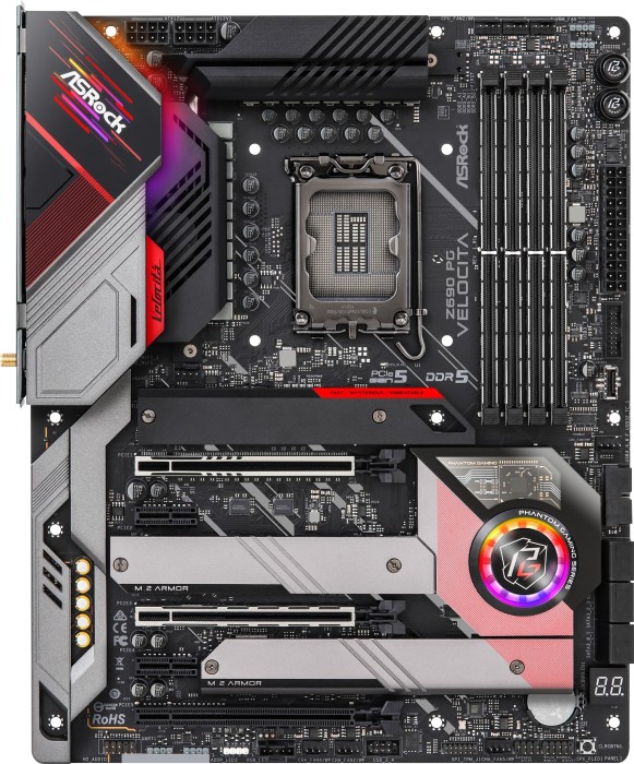 ASRock Z690 PG Velocita ATX Mainboard Sockel 1700 RGB/GL/M.2/HDMI/USB3.2/BT/WIFI