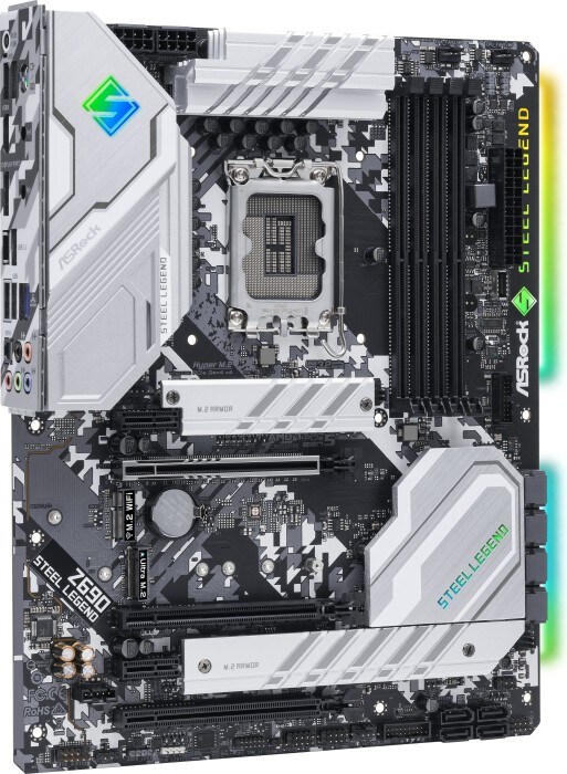 ASRock Z690 Steel Legend ATX Mainboard Sockel 1700 RGB/GL/M.2/HDMI/DVI/USB3.2