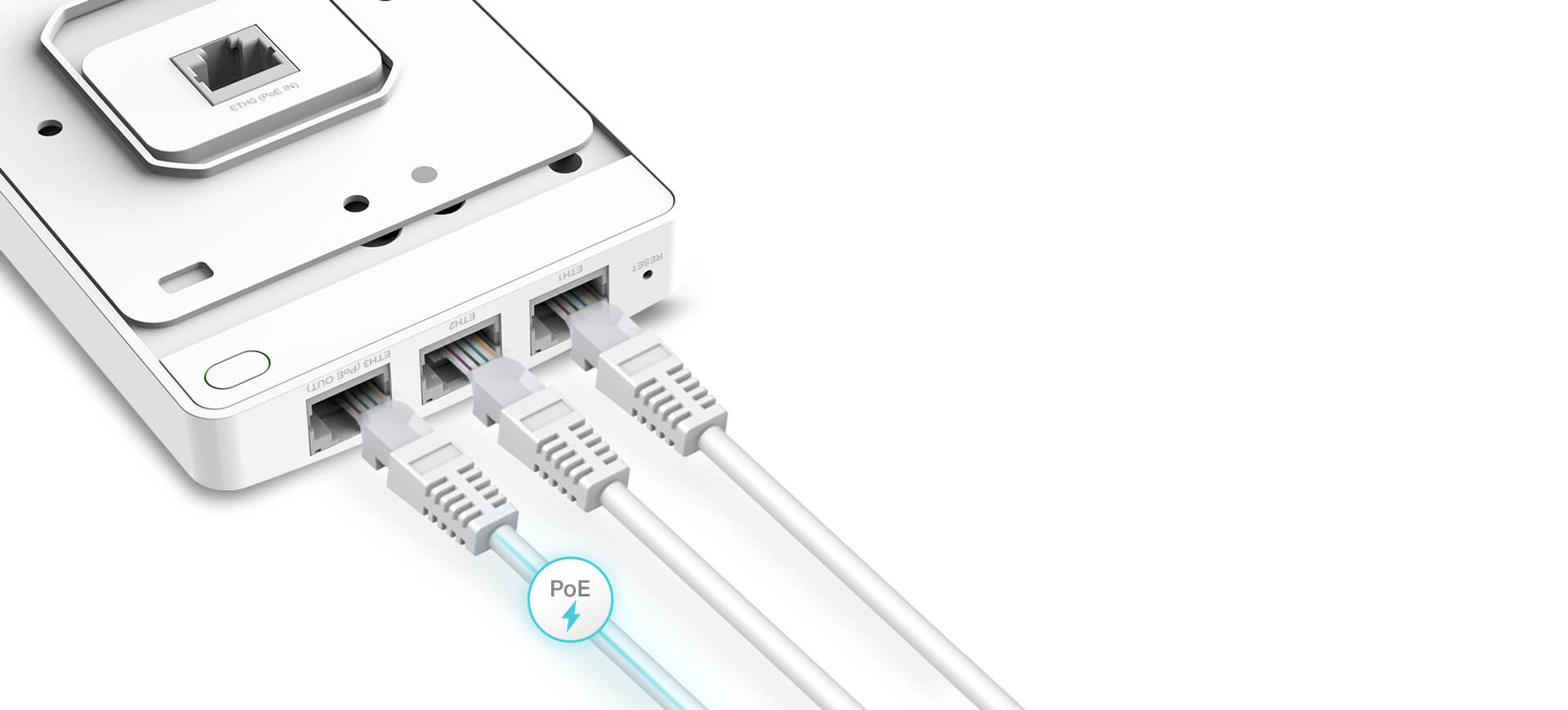 TP-LINK Omada EAP615 AX1800 Dualband Gigabit PoE+ WLAN Accesspoint Wandmontage