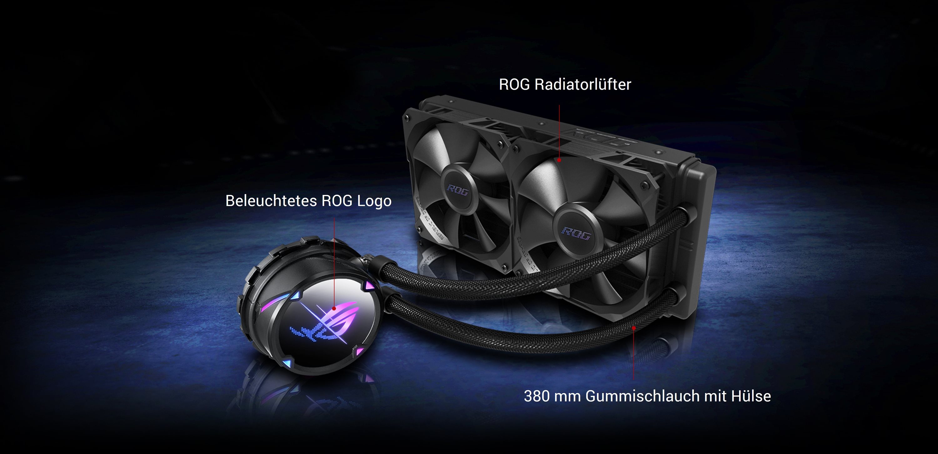 ASUS ROG Strix LC 240 II Komplettwasserkühlung für AMD und Intel CPUs