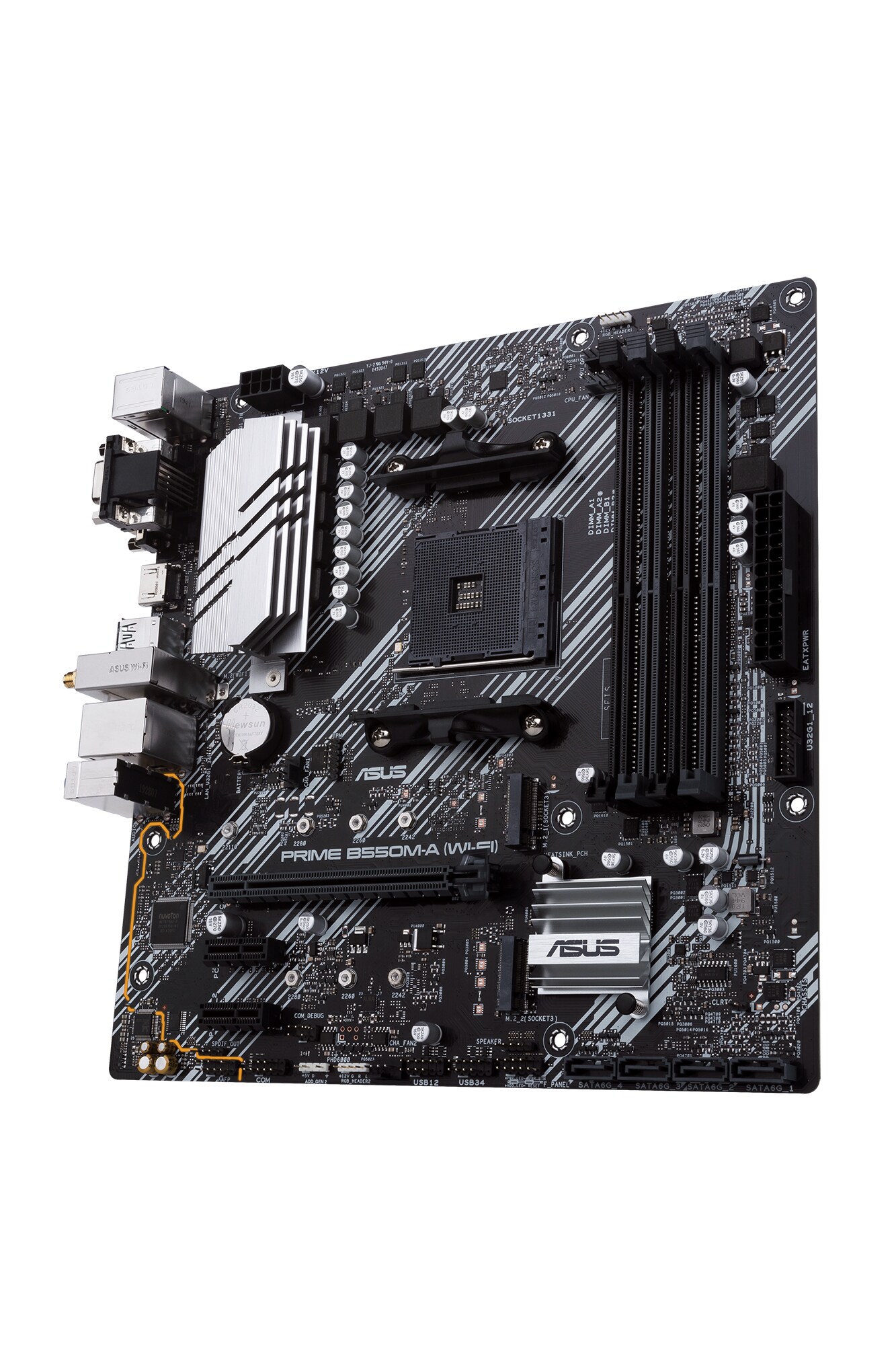 ASUS Prime B550M-A WIFI mATX Mainboard Sockel AM4 M.2/USB3.2/HDMI/DVI/BT