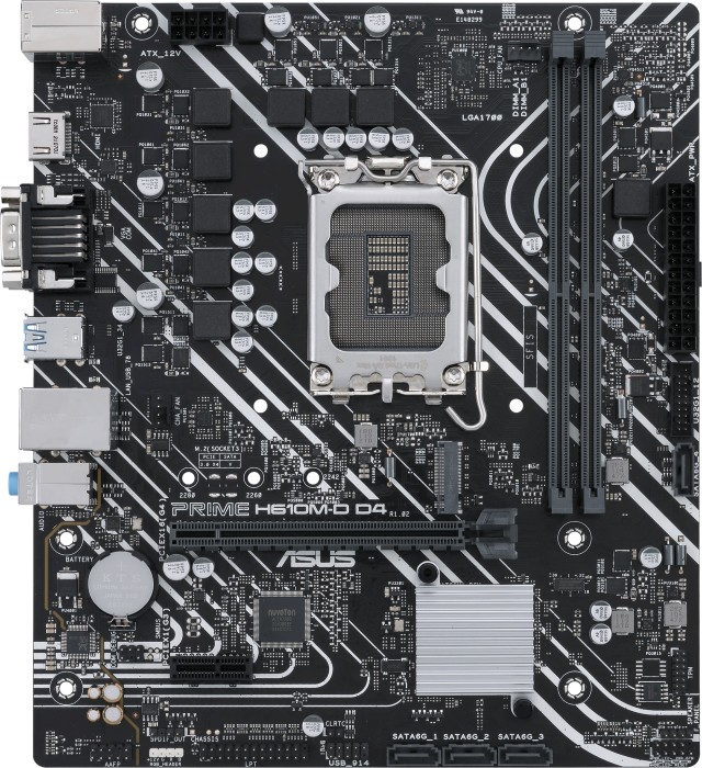 ASUS PRIME H610M-D D4 mATX Mainboard Sockel 1700 HDMI/VGA