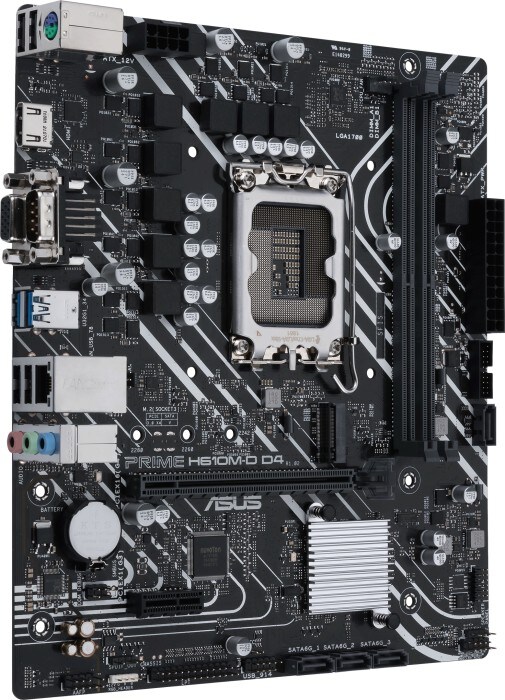 ASUS PRIME H610M-D D4 mATX Mainboard Sockel 1700 HDMI/VGA