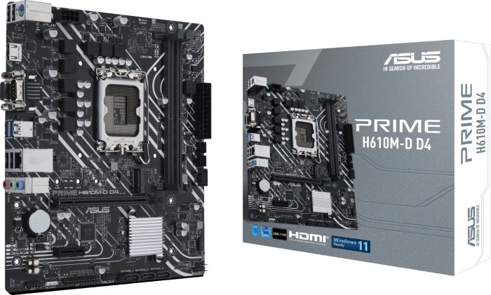 ASUS PRIME H610M-D D4 mATX Mainboard Sockel 1700 HDMI/VGA