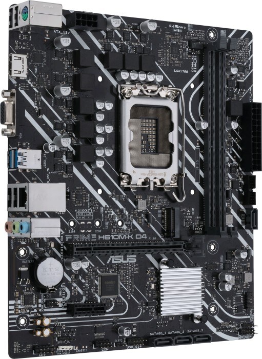 ASUS PRIME H610M-K D4 mATX Mainboard Sockel 1700 HDMI/VGA