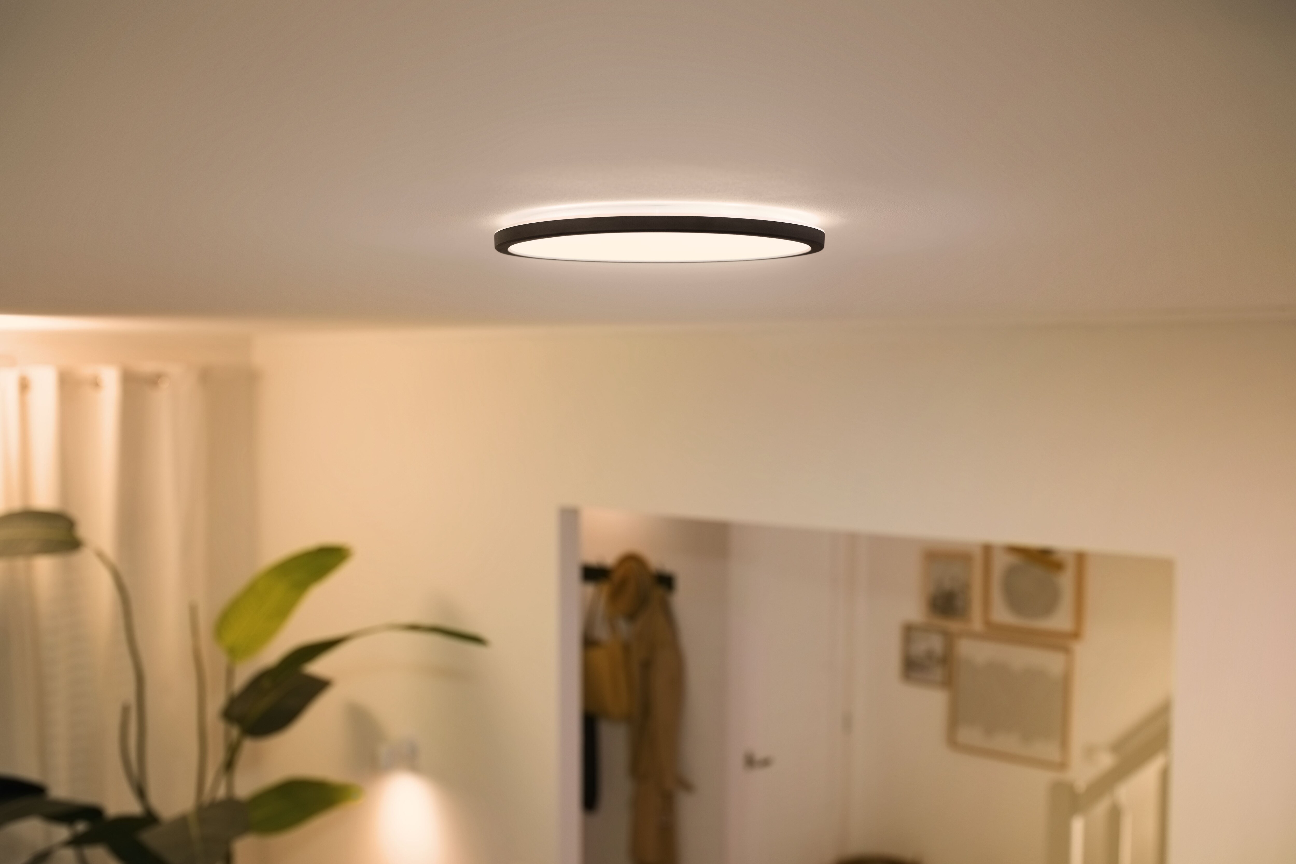 WiZ Super Slim Ceiling Deckenleuchte Tunable White 14W Schwarz