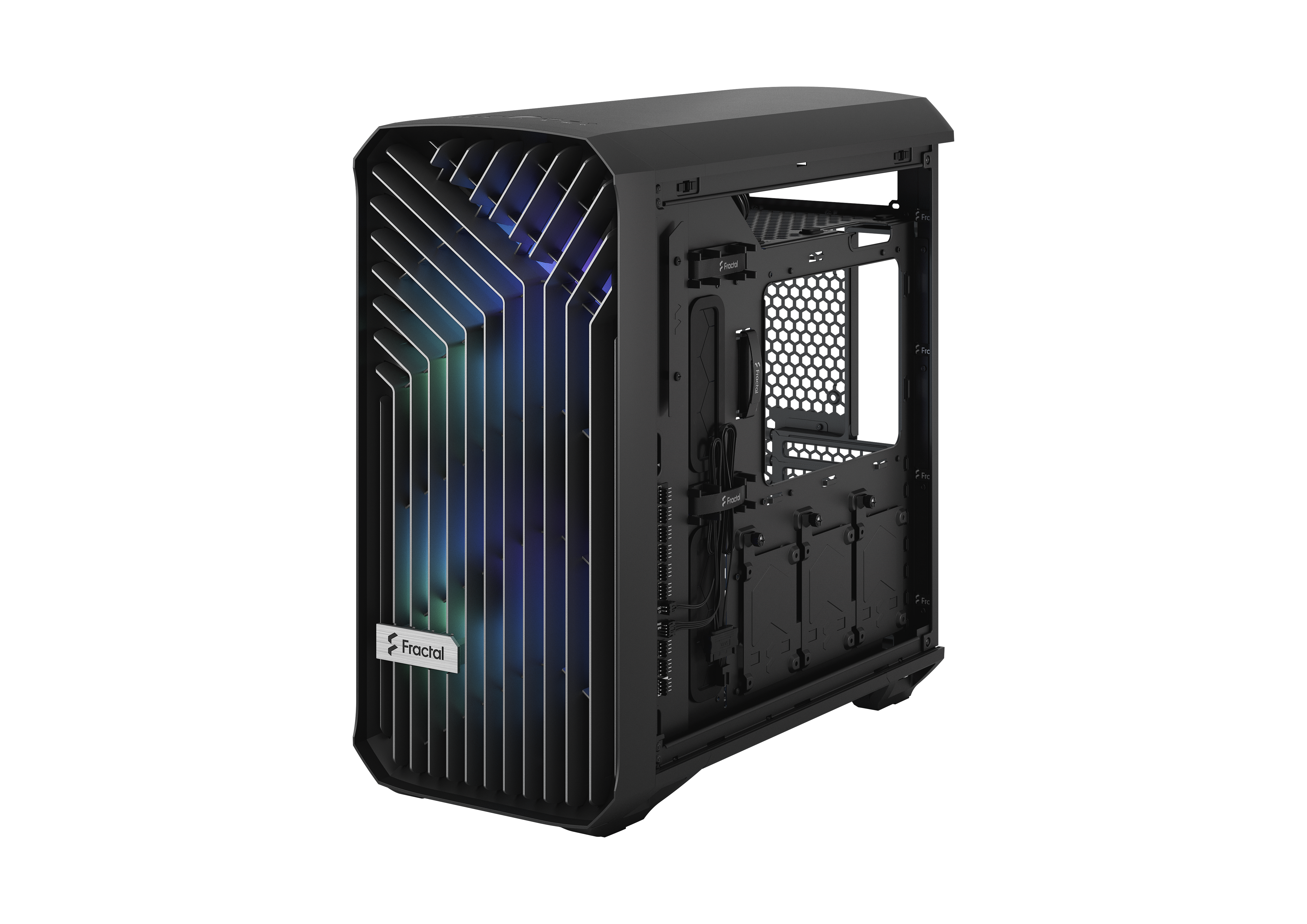 Fractal Design Torrent Compact RGB Tempered Glass E-ATX Mid-Tower Case,  Black FD-C-TOR1C-02