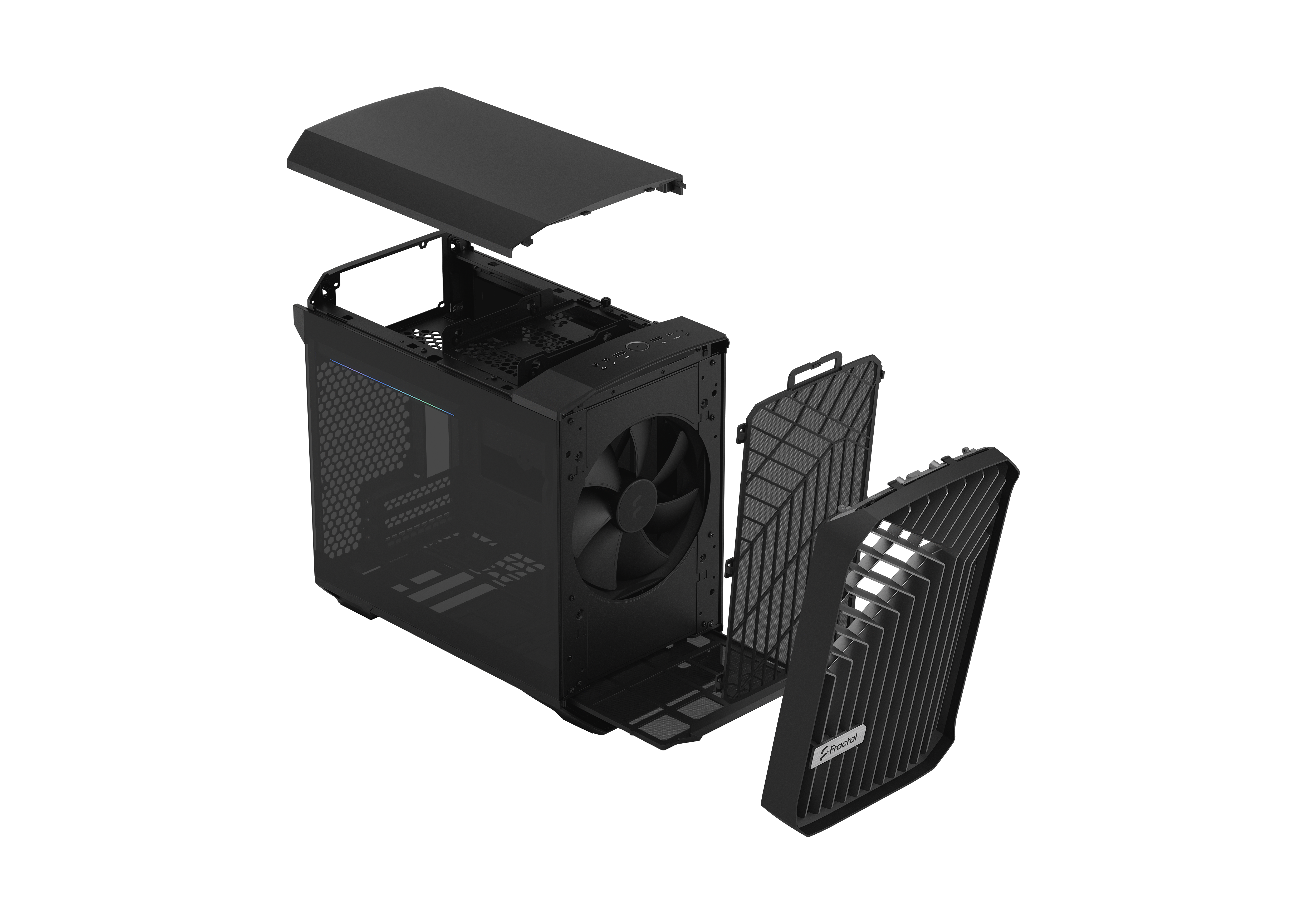 Fractal Design Torrent Nano Black TG Dark Tint FD-C-TOR1N-01 Mini ITX Tower