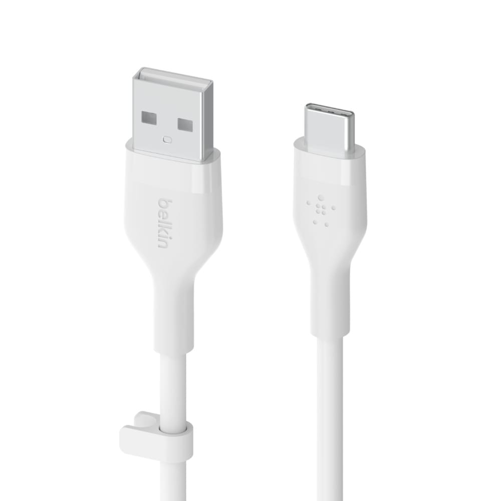 Belkin Flex USB-A/ USB-C Silikon Kabel 1m weiß