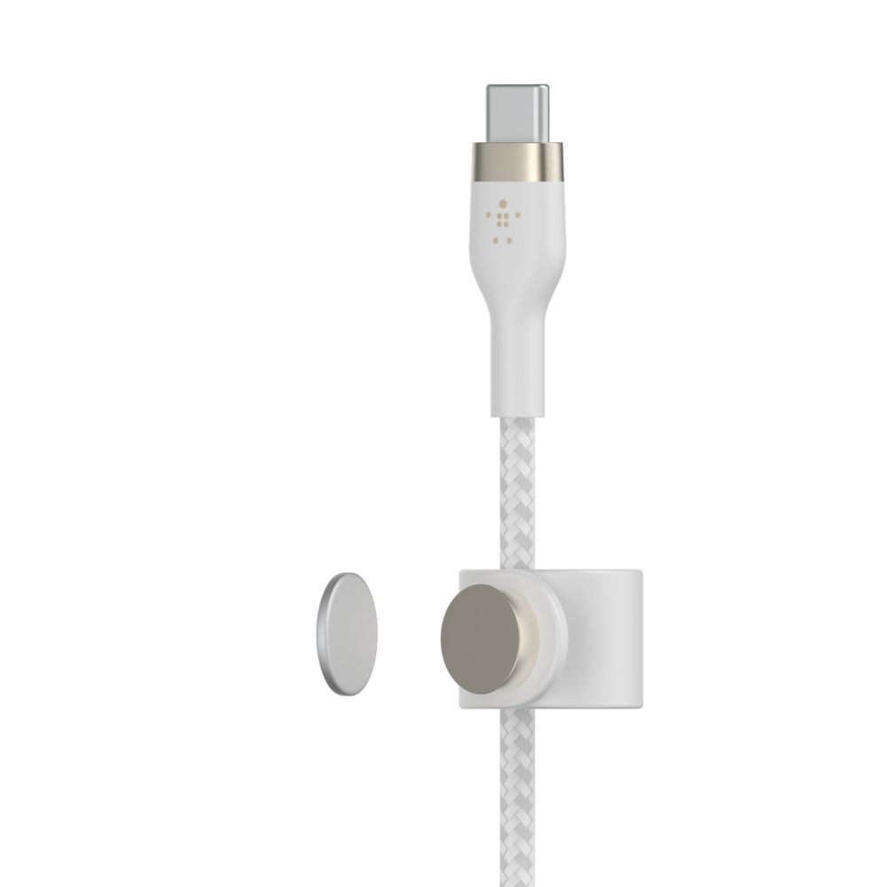 Belkin Pro Flex Lightning/ USB-C Kabel bis 15W mfi zertifiziert 1m weiß