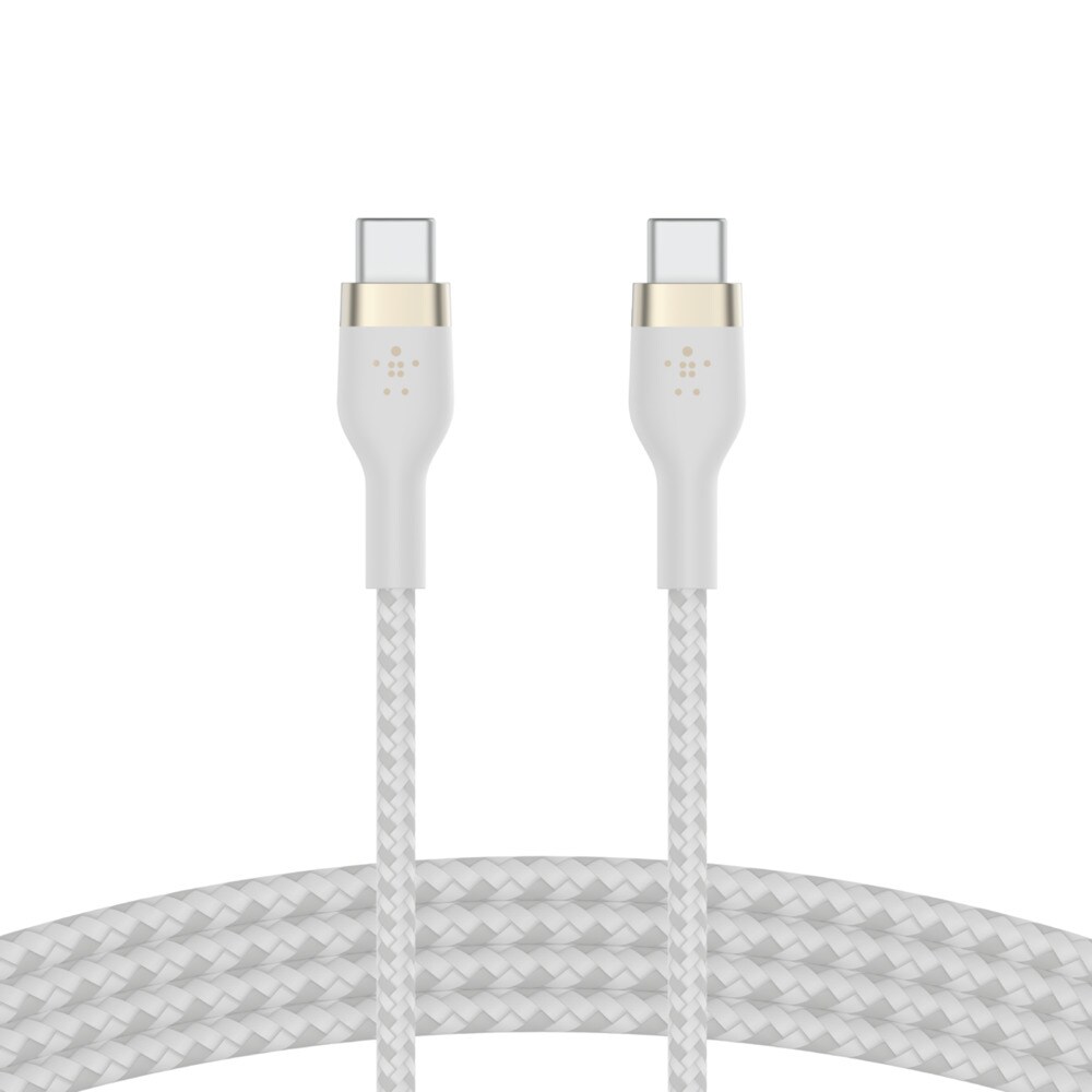 Belkin Pro Flex USB-C/ USB-C Kabel Power Delivery 60W 1m weiß