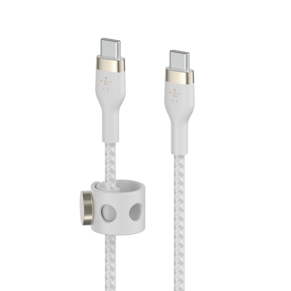 Belkin Pro Flex USB-C/ USB-C Kabel Power Delivery 60W 1m weiß