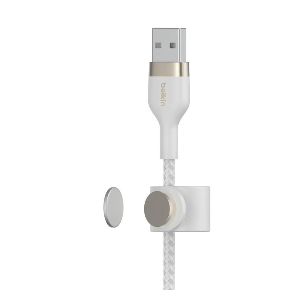 Belkin Pro Flex Lightning/ USB-A Kabel mfi zertifiziert 1m weiß