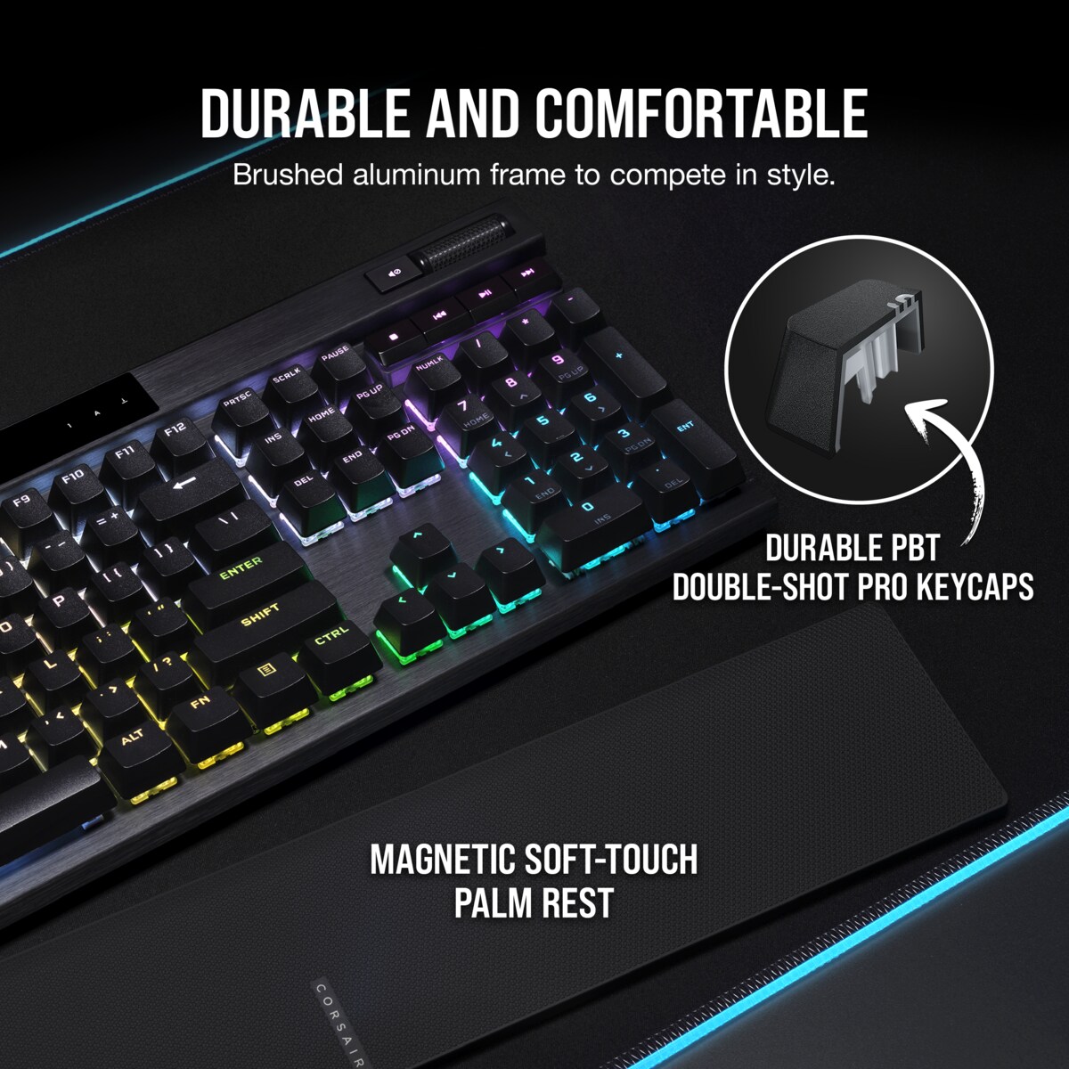 Corsair K70 RGB PRO Mechanische Kabelgebundene Gaming Tastatur Cherry MX Speed