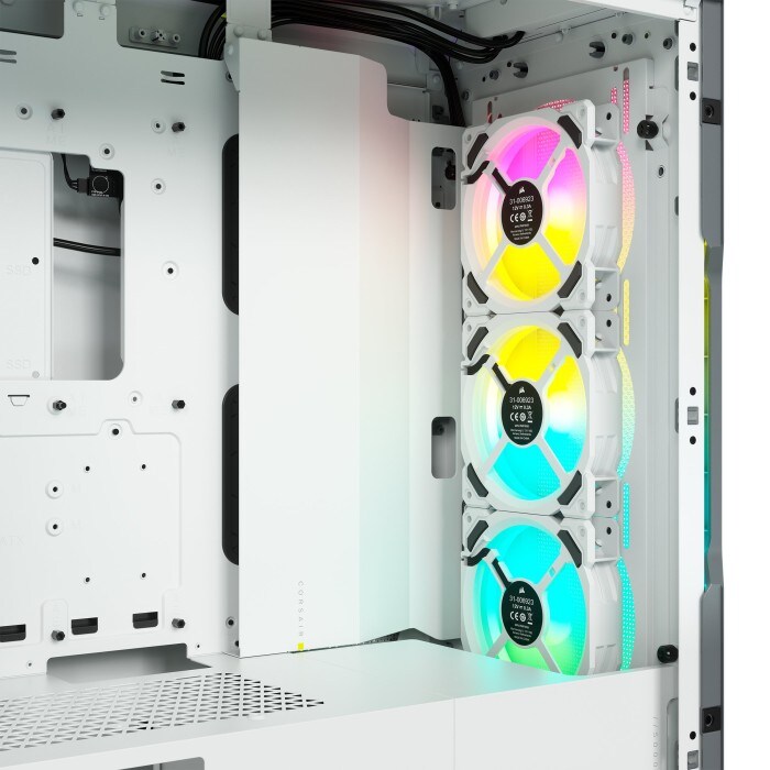 Corsair iCUE 5000T RGB Mid-Tower ATX Gaming Gehäuse weiß TG Seitenfenster