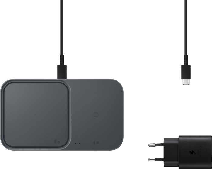 Samsung Wireless Charger Duo mit Adapter EP-P5400T Dunkelgrau