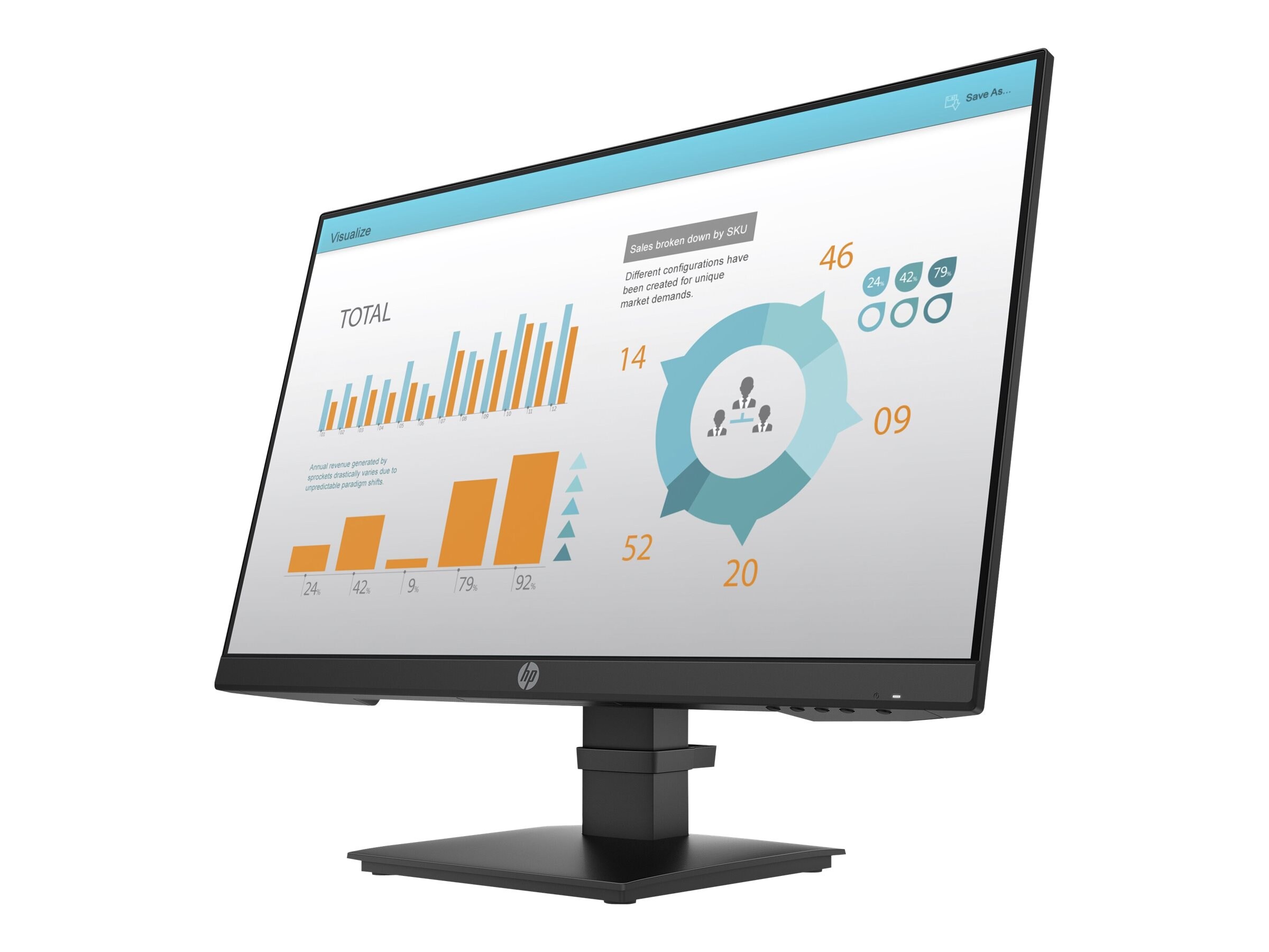 HP P24 G4 60,5cm (23,8") FullHD Office IPS Monitor 16:9 VGA/HDMI/DP