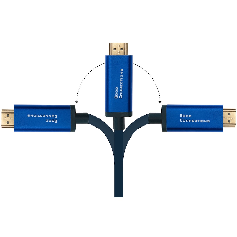 Good Connections Adapterkabel Smartflex USB-C zu HDMI 2.0 4K UHD 60Hz 1m blau