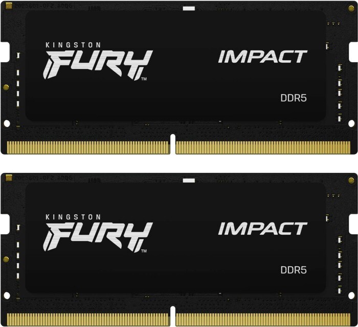 32GB (2x16GB) KINGSTON FURY Impact DDR5-4800 CL38 RAM Gaming Notebooksp. Kit