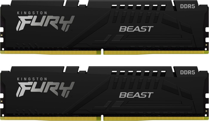 16GB (2x8GB) KINGSTON FURY Beast Black DDR5-4800 CL38 RAM Gaming Arbeitssp. Kit