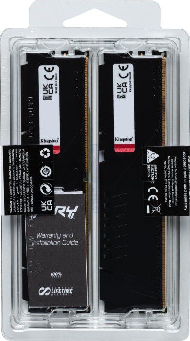 16GB (2x8GB) KINGSTON FURY Beast Black DDR5-4800 CL38 RAM Gaming Arbeitssp. Kit