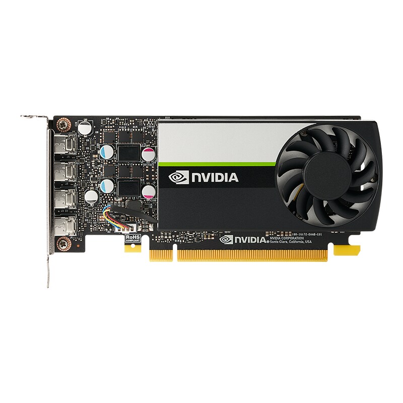 PNY NVIDIA T1000 4GDDR6 PCIe 3.0 Workstation Grafikkarte , 4x mDP, Low Profile