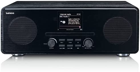 Lenco DIR-260BK Internetradio mit DAB+, BT &amp; CD (Schwarz)