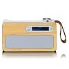 Lenco PDR-040 Bamboo Tragbares DAB+ FM-Radio mit BT (Weiß)