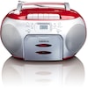 Lenco SCD-420RD CD-Radio mit Kassette (Rot)