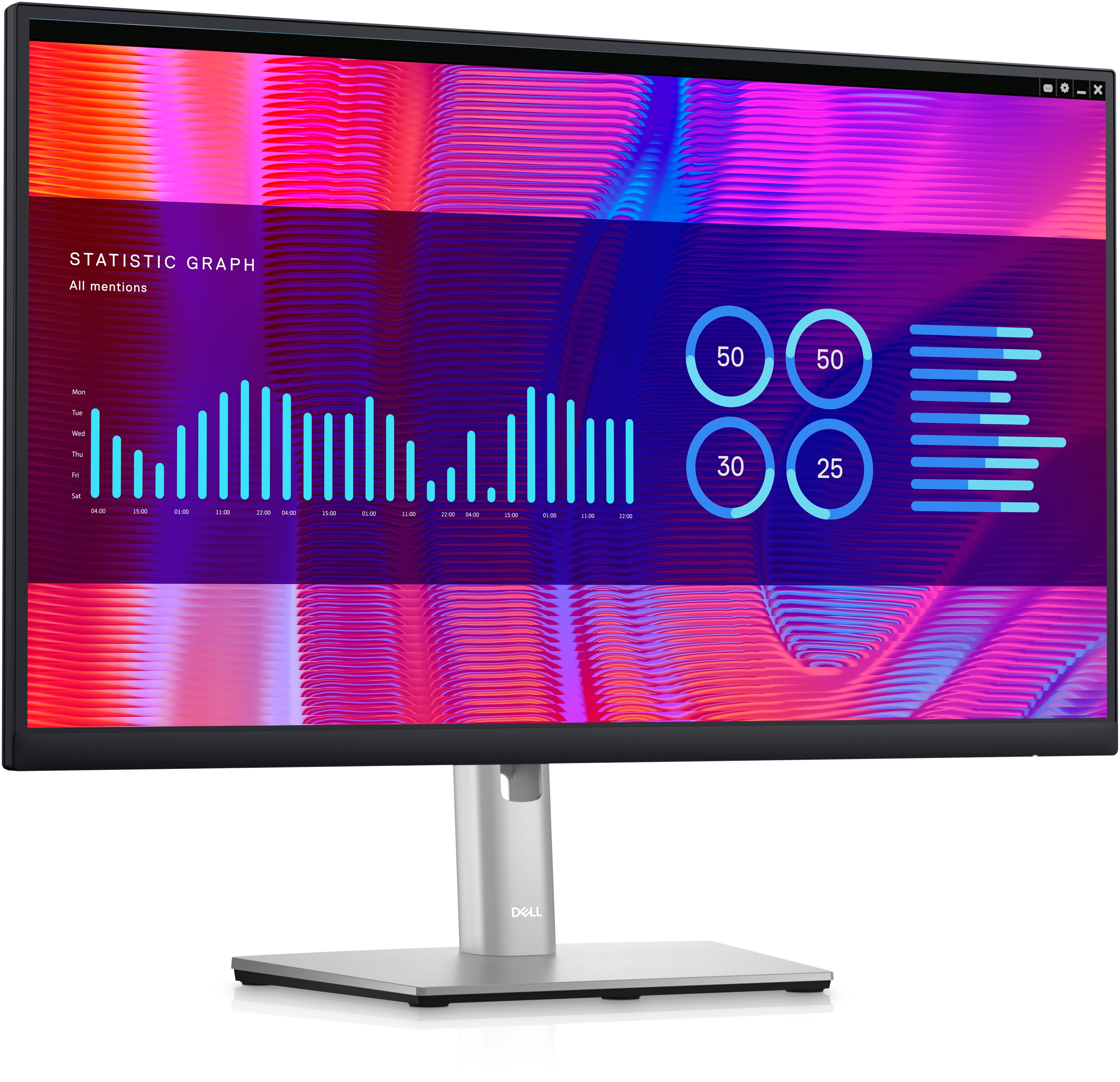 DELL P2423DE 61cm (23.8") WQHD IPS Office-Monitor DP/HDMI/USB-C Pivot HV