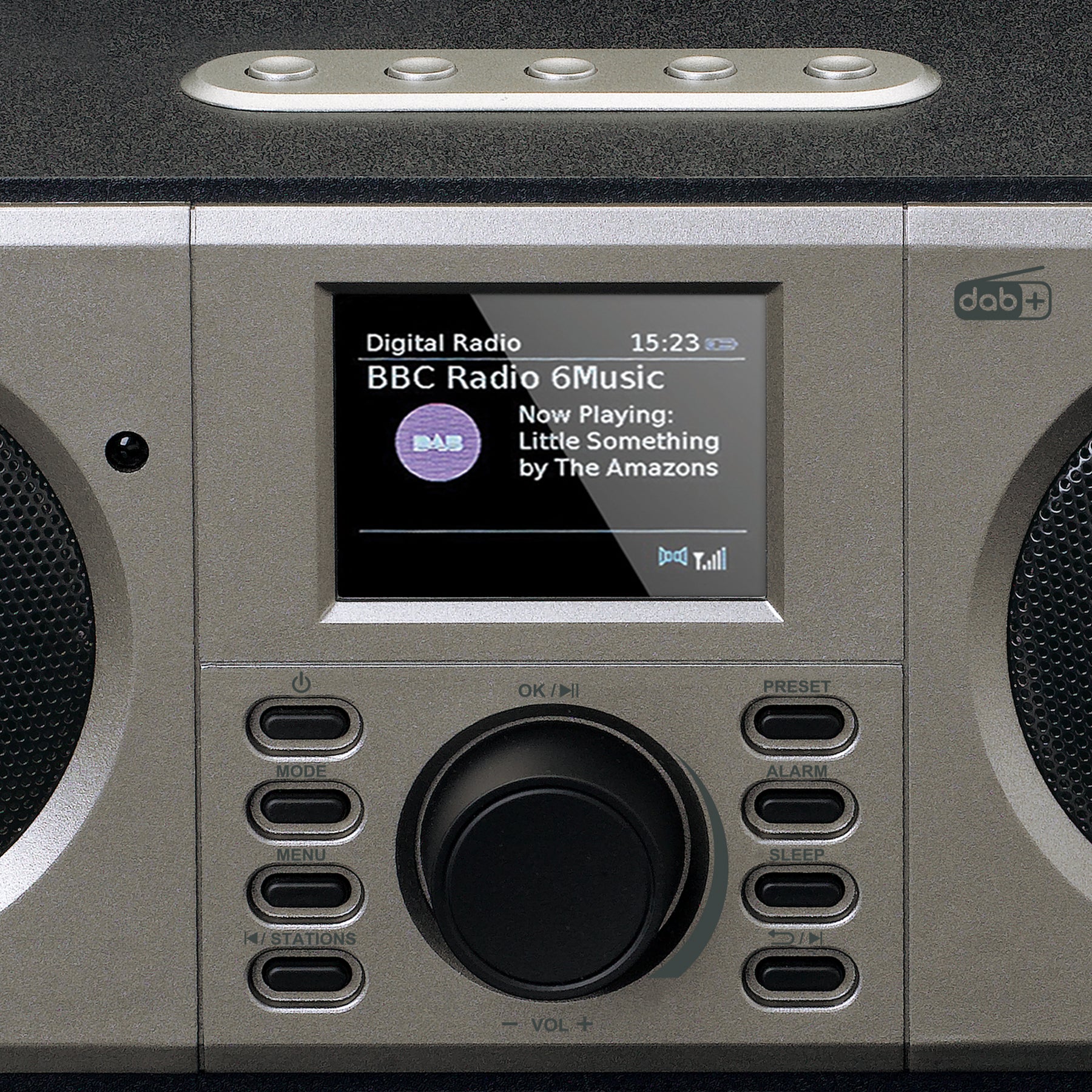 Lenco DAR-030BK Digitalradio mit DAB+, Bluetooth, Schwarz