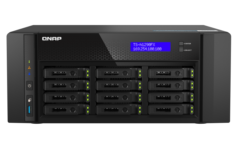 QNAP TS-h1290FX-7232P-64G NAS System 12-Bay NVMe SSD NAS