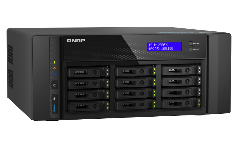 QNAP TS-h1290FX-7232P-64G NAS System 12-Bay NVMe SSD NAS