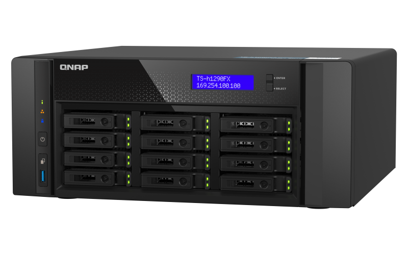 QNAP TS-h1290FX-7232P-64G NAS System 12-Bay NVMe SSD NAS