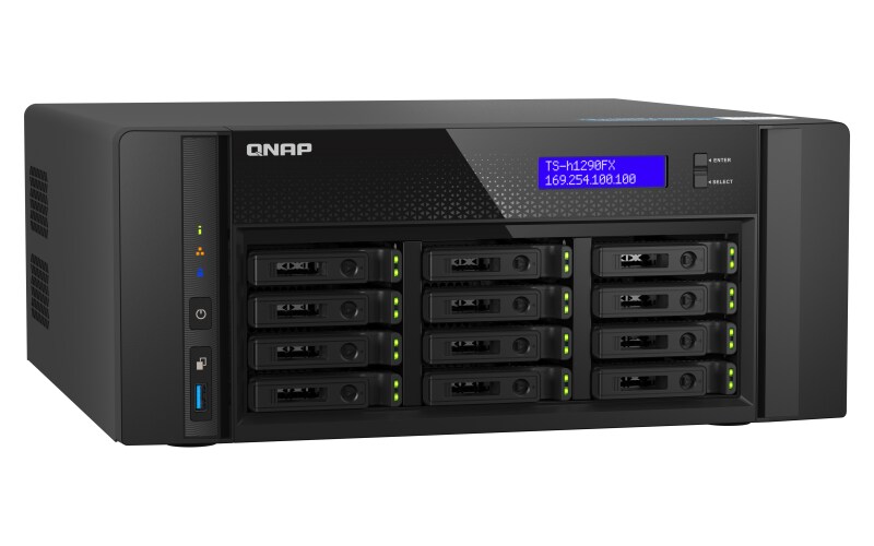 QNAP TS-h1290FX-7232P-64G NAS System 12-Bay NVMe SSD NAS