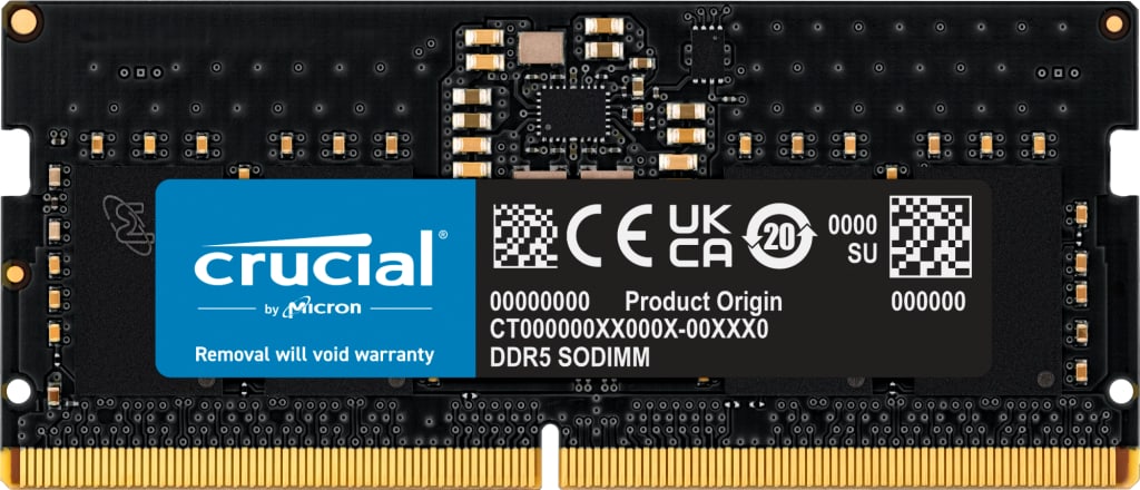 8GB Crucial DDR5-4800 CL 40 SO-DIMM RAM Notebook Speicher