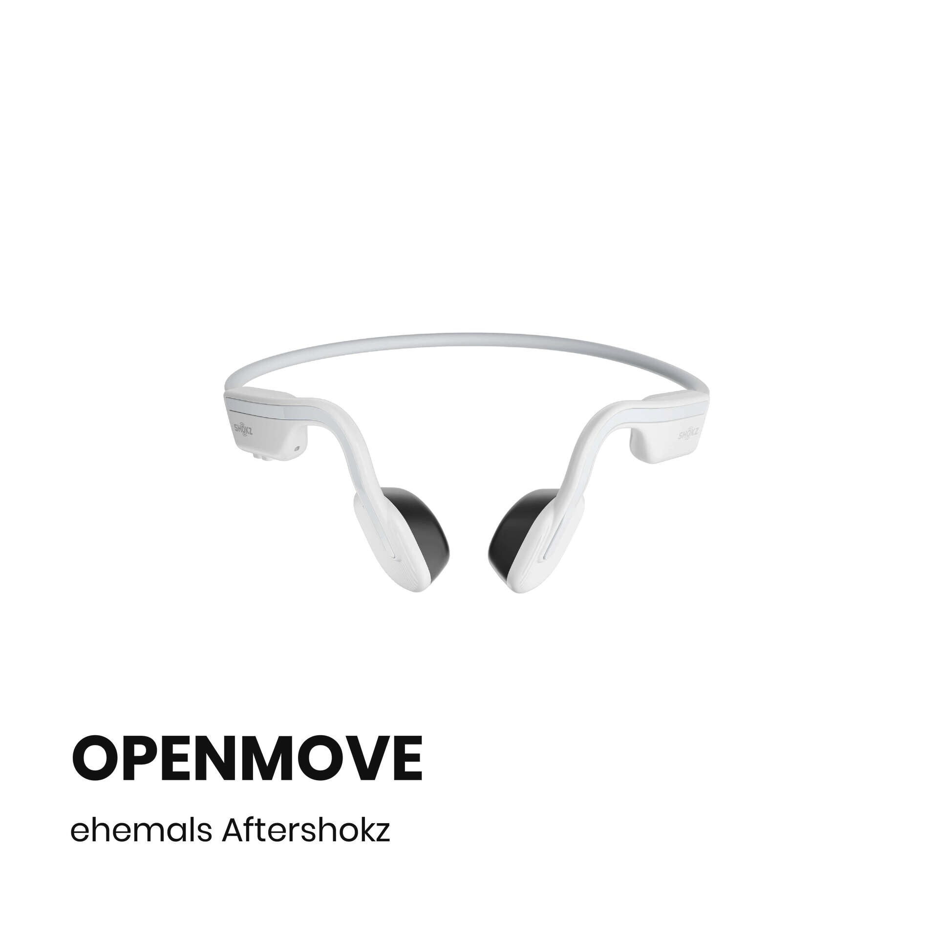 Shokz OpenMove white Knochenschall-Sportkopfhörer Bluetooth Open-Ear