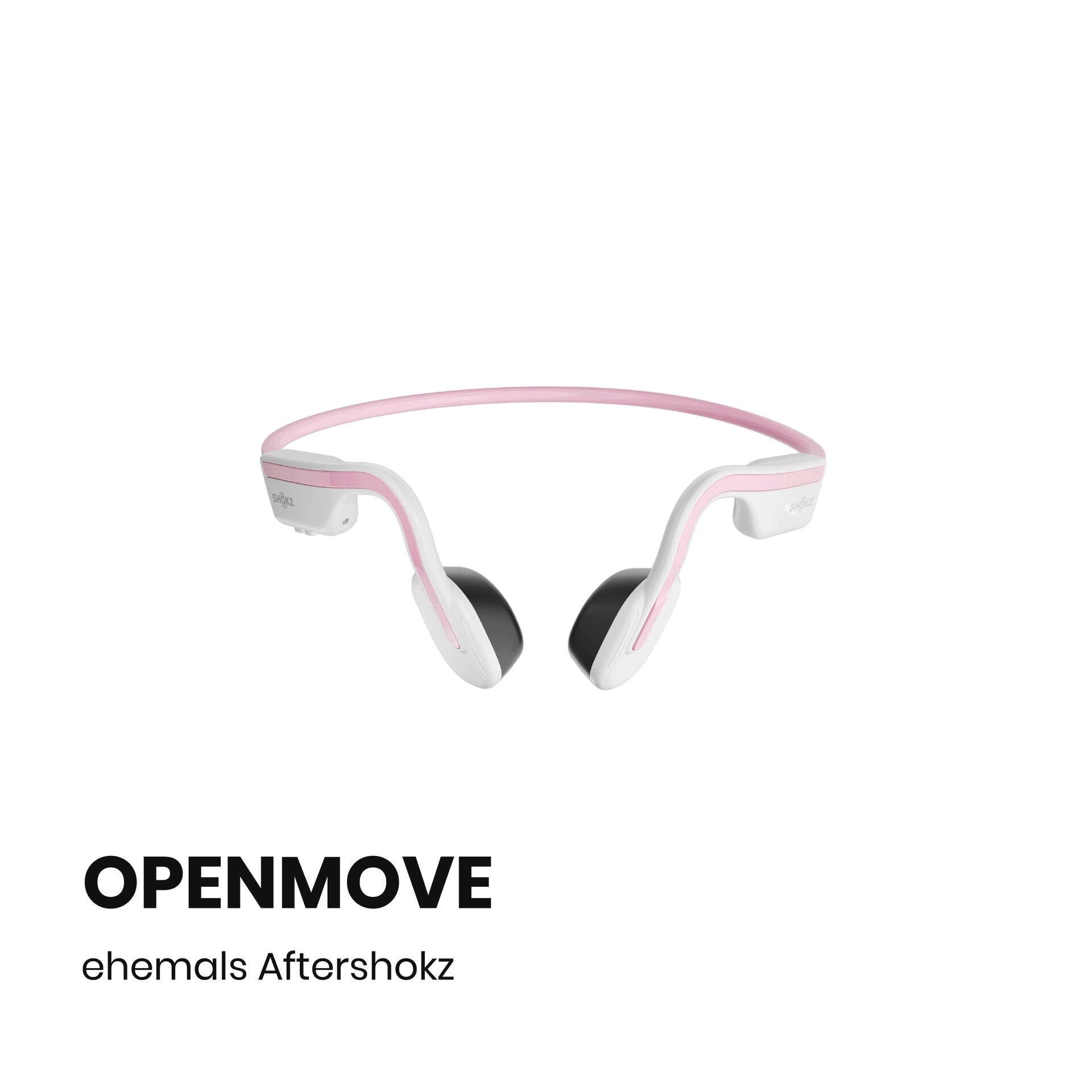 Shokz OpenMove Pink Knochenschall-Sportkopfhörer Bluetooth Open-Ear