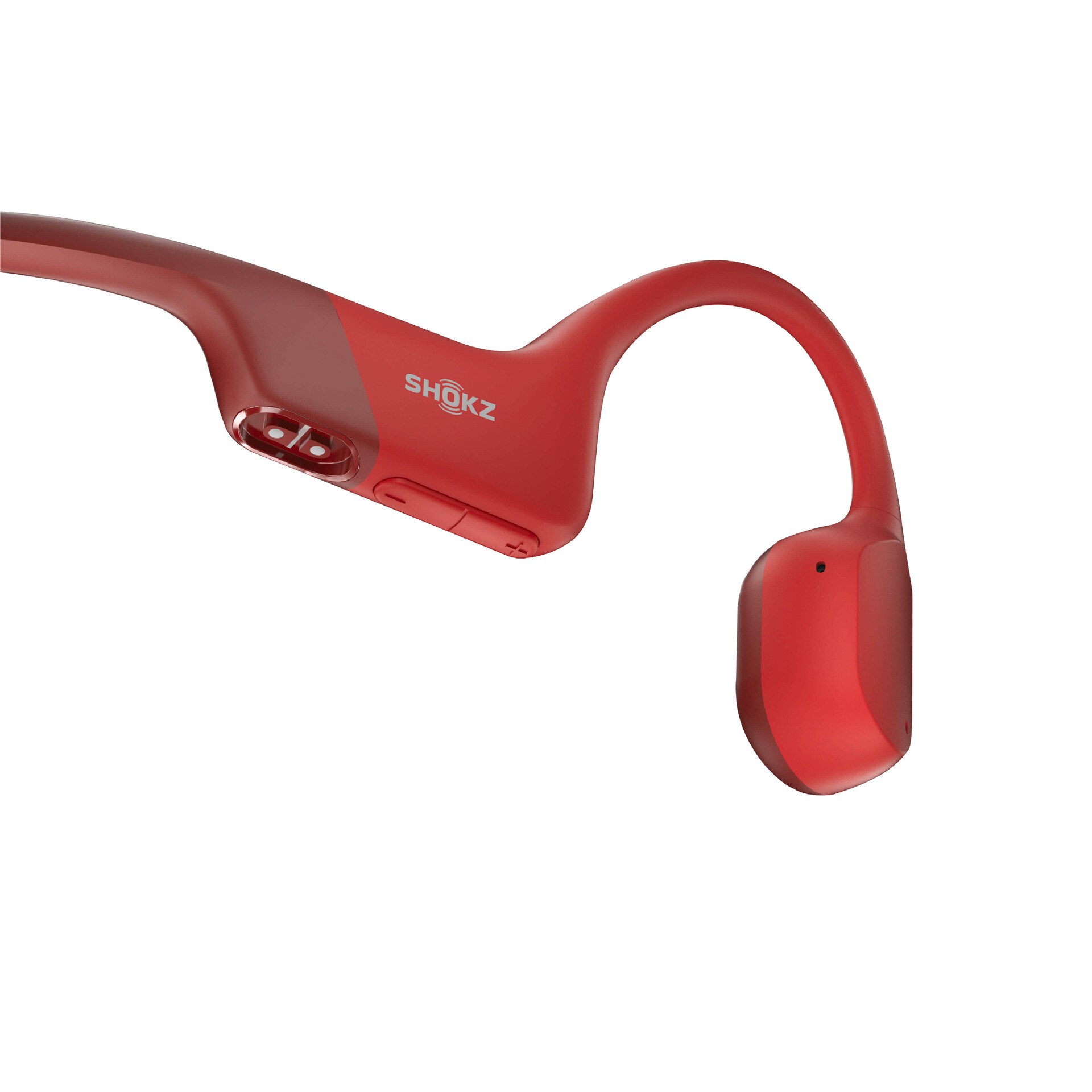 Shokz OpenRun Red Knochenschall-Sportkopfhörer Bluetooth Open-Ear