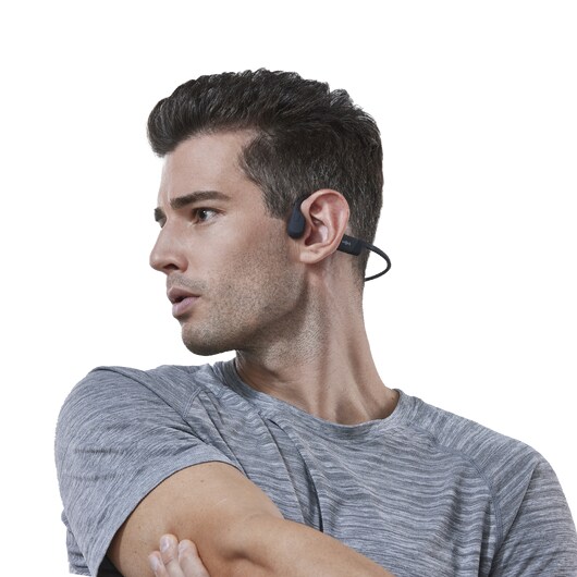 Shokz OpenRun Black Knochenschall-Sportkopfhörer Bluetooth Open-Ear