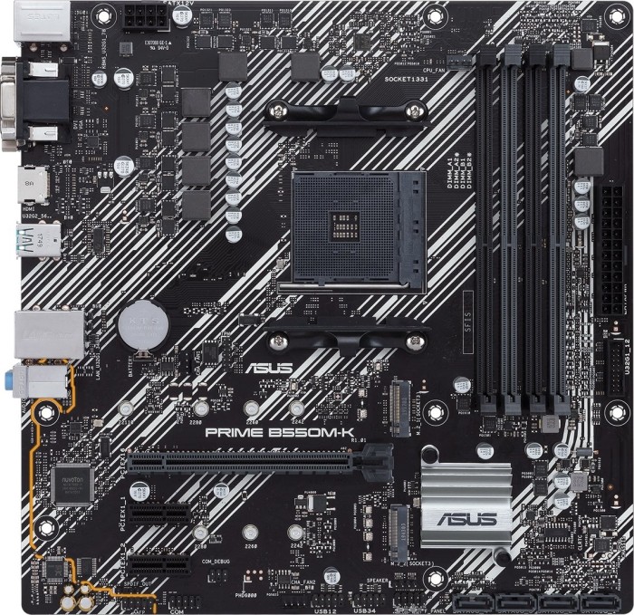 ASUS Prime B550M-K mATX Mainboard Sockel AM4 M.2/USB3.2/HDMI/DVI/VGA