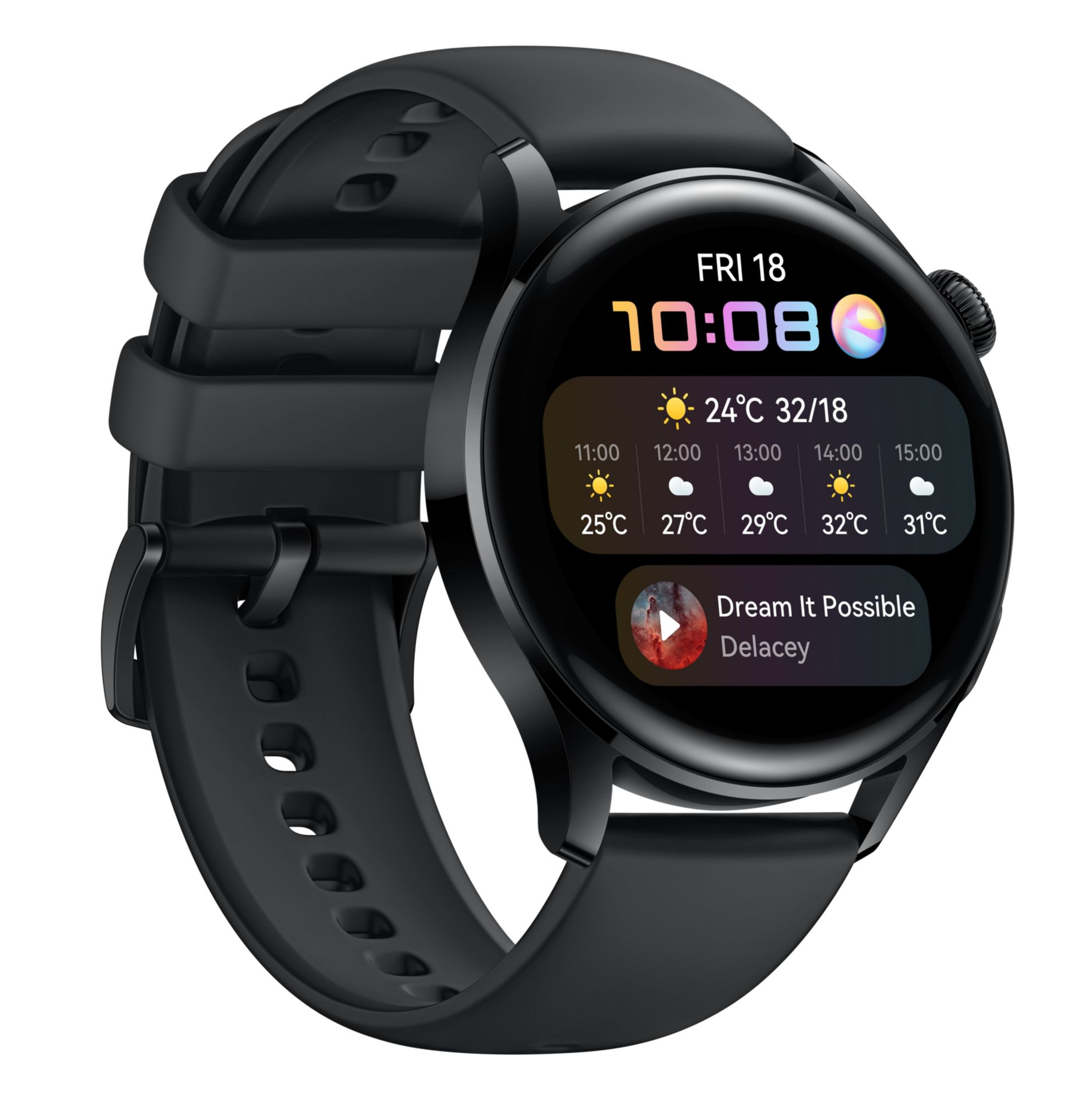 Huawei Watch 3 Active Smartwatch 3,6cm-OLED-Display, eSIM, WLAN, GPS schwarz