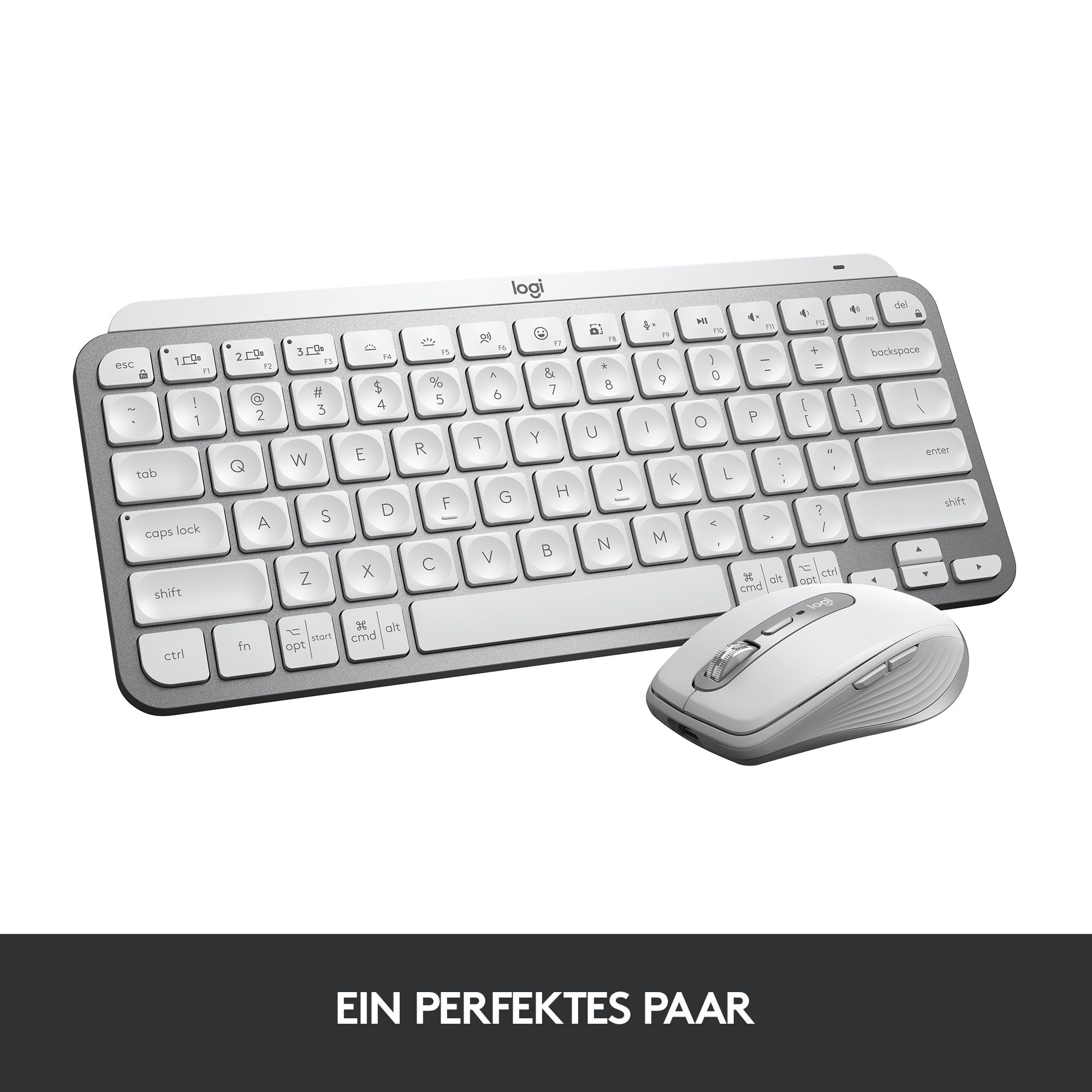 Logitech MX Keys Mini Kabellose Tastatur Grey