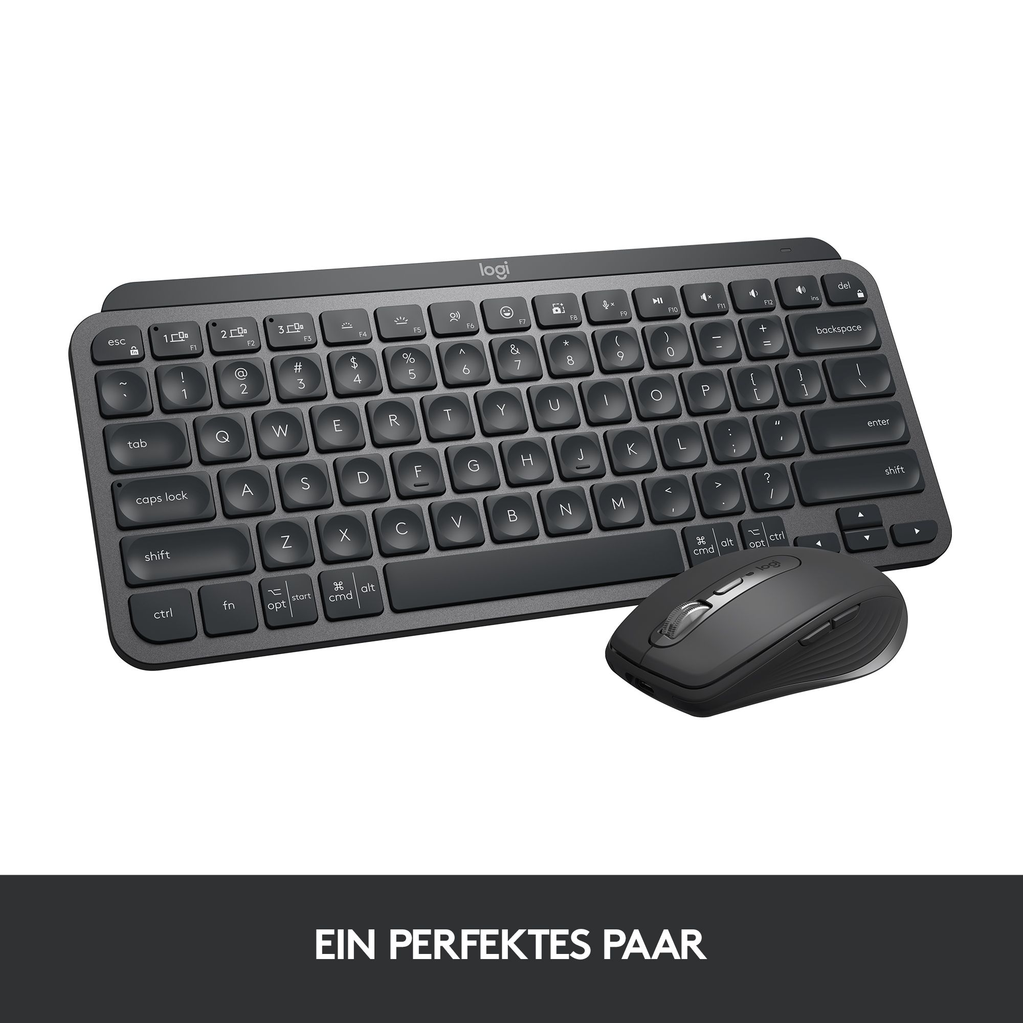 Logitech MX Keys Mini Kabellose Tastatur Graphite