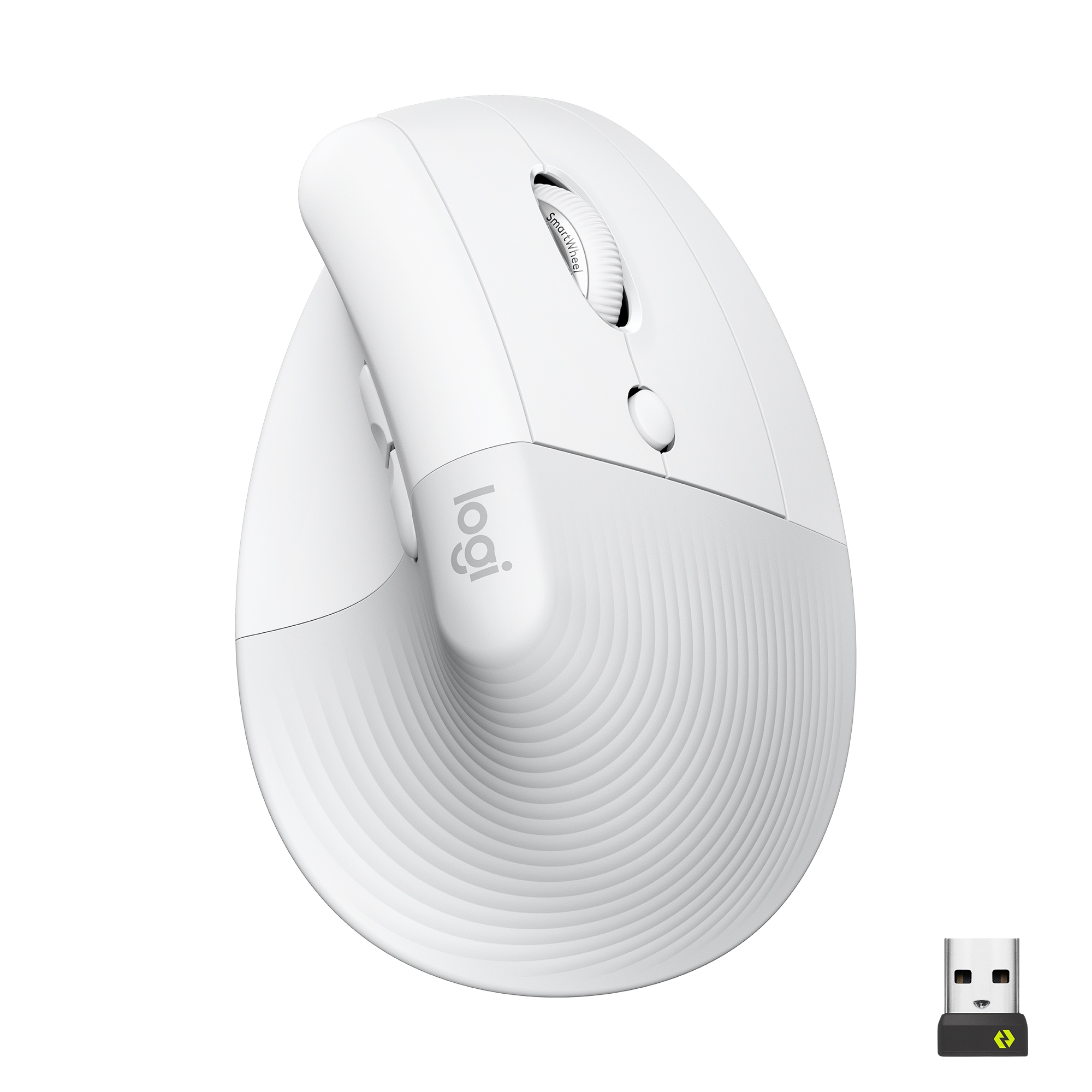 Logitech Lift Vertical Ergonomische Kabellose Maus Weiß